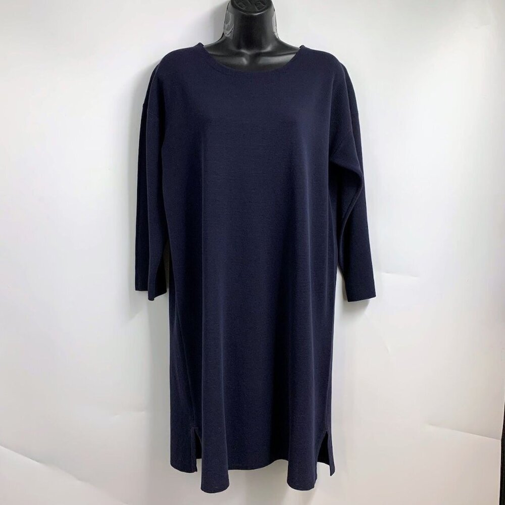 J.Crew Women's Round Neck Long Sleeve Cotton Midi‎ Dress Size S NWT $148